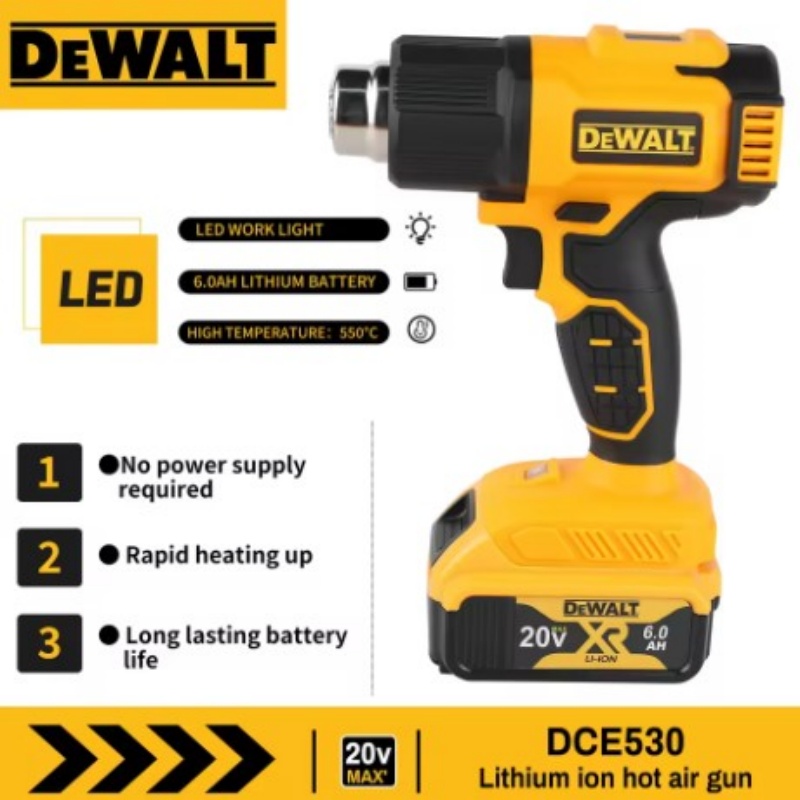 Heat Gun Paint Strip - 20V Multi-Function Heat Gun with 5-in-1