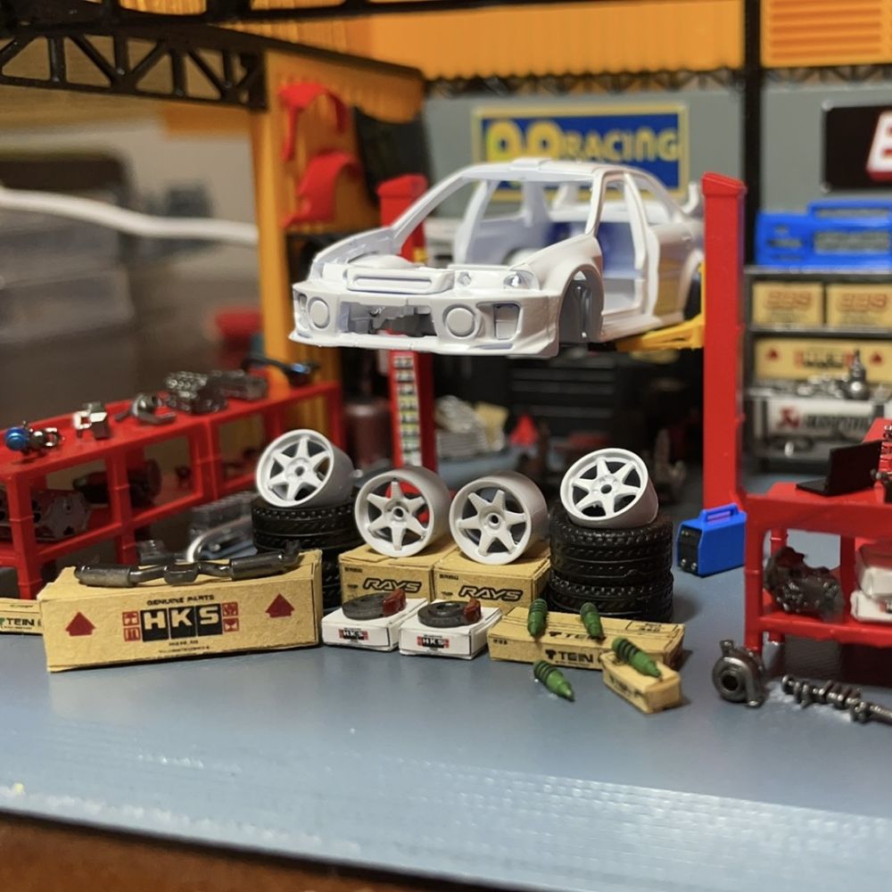 Diorama 1:64 Hub Caliper  Mode - огляд і ціна Auto Repair Shop Japan