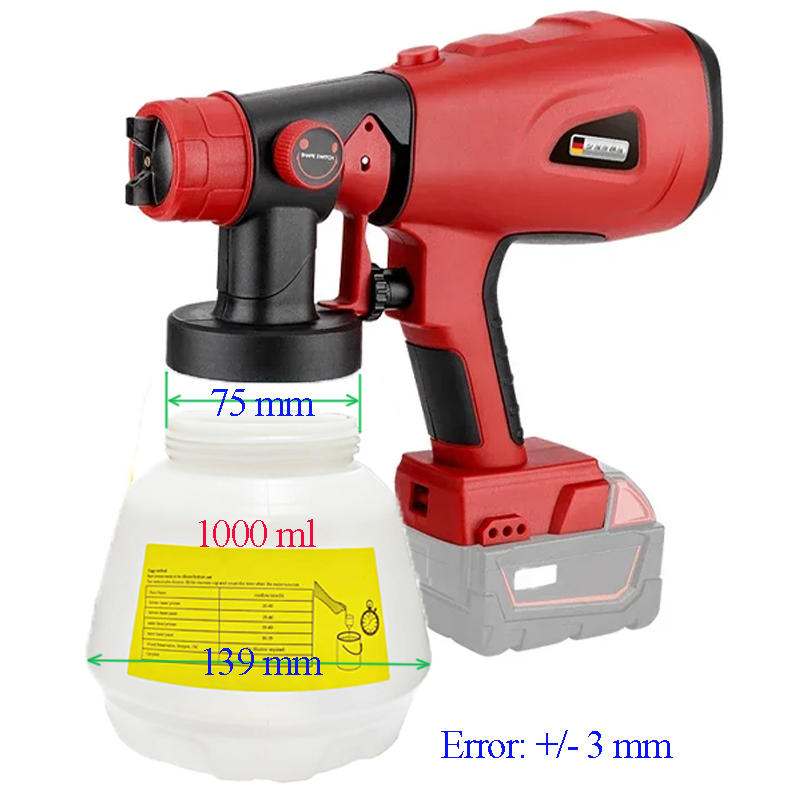 1000ml Electric Wireless Spray - огляд і ціна Heat Gun Paint Strip