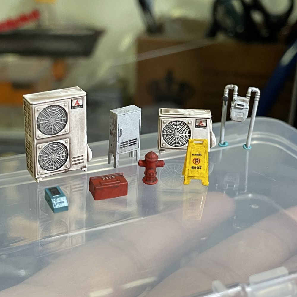 Diorama 1:64  Air Conditioner  - огляд і ціна Auto Repair Shop Japan