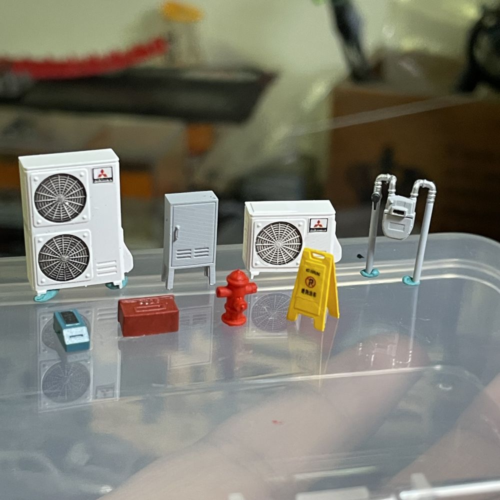 Diorama 1:64  Air Conditioner  - огляд і ціна Auto Repair Shop Japan
